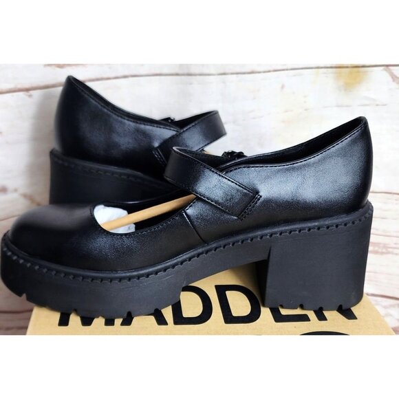 Madden NYC Mary Jane Lug Black Size 7.5 Shoes – Stylish, Breathable & Eco-Friend - Picture 5 of 16